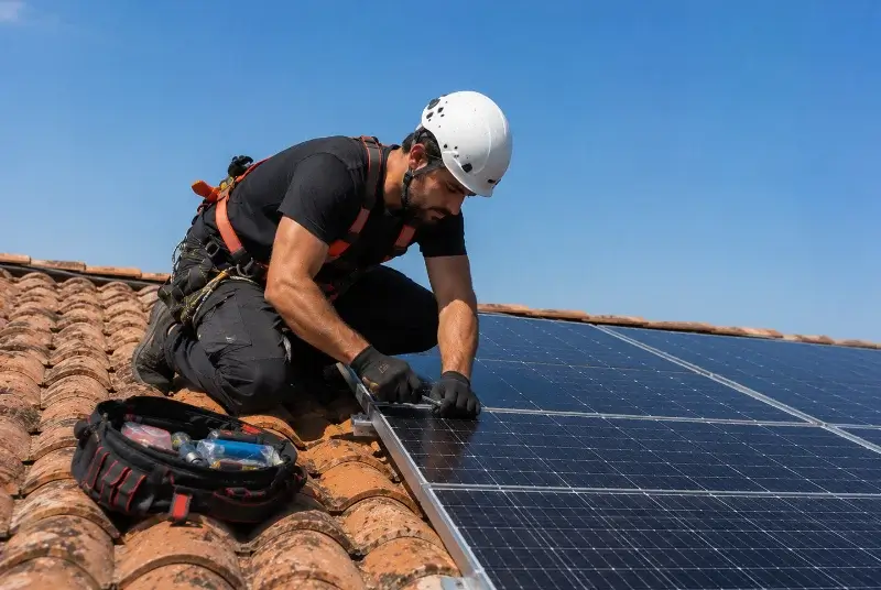 Maintenance et monitoring de panneaux solaires à Néant-sur-Yvel